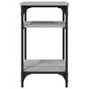 vidaXL Mesa auxiliar madera contrachapada gris Sonoma 35x30x60 cm