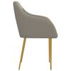 vidaXL Sillas de comedor 4 unidades terciopelo gris claro