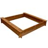 vidaXL Arenero de jard&iacute;n para ni&ntilde;os cuadrado de madera