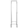 vidaXL Carrito de cocina 16 bandejas acero inoxidable 38x55x163 cm