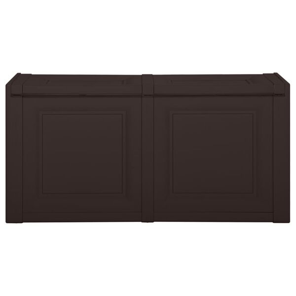 vidaXL Caja de cojines marrón 85 L 86x40x42 cm