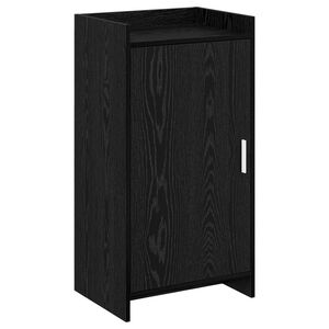 vidaXL Armario Zapatero con almacenamiento Roble Negro 48 x 36 x 92 cm