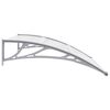 vidaXL Marquesina para puerta PC 120x100 cm