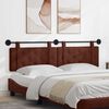 vidaXL Cabecera Colgante Marr&oacute;n Brillante 170 x 55 x 5 cm PU antiguo