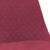 vidaXL Sillas de comedor giratorias 4 unidades tela rojo tinto
