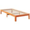 vidaXL Estructura de cama sin colch&oacute;n madera de pino marr&oacute;n 90x200 cm