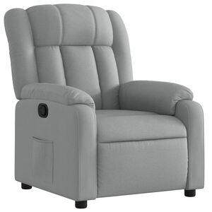 vidaXL Sill&oacute;n reclinable de tela gris claro