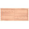 vidaXL Tablero mesa madera tratada borde natural marrón 120x50x(2-4)cm