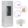 vidaXL Horno ahumador de BBQ con generador humo fr&iacute;o acero galvanizado