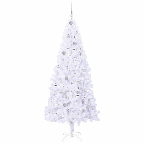 vidaXL Árbol de Navidad artificial con 300 LED 210 cm PVC y Acero