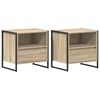 vidaXL Mesa de Noche 2 uds. Roble Sonoma 50 x 39,5 x 50 cm
