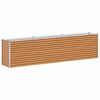 vidaXL Arriate elevado Marr&oacute;n Claro 290 x 50 x 68 cm Acero Galvanizado