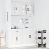 vidaXL Mueble de cocina Kalmar blanco 4 piezas madera contrachapada