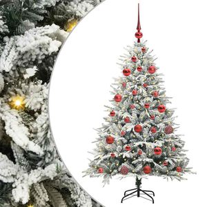 vidaXL &Aacute;rbol de Navidad Artificial Pre-iluminado con Juego de Bolas