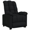 vidaXL Sillón reclinable de tela negro