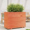 vidaXL Jardinera madera maciza de pino marr&oacute;n cera 90x40x72,5 cm