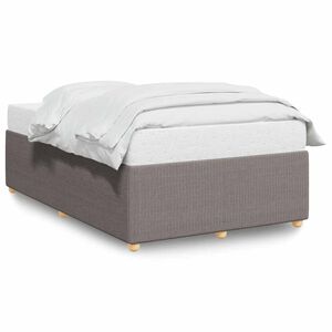 vidaXL Estructura de cama sin colch&oacute;n tela gris taupe 120x190 cm