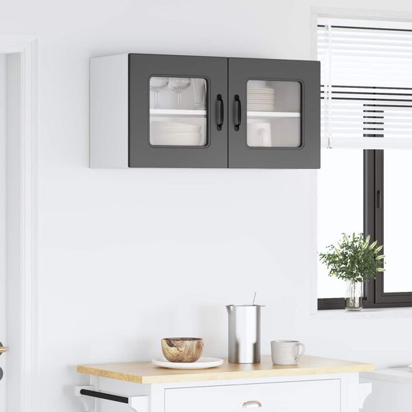 vidaXL Mueble de Cocina Kalmar Negro 80 x 31 x 40 cm