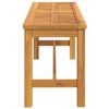 vidaXL Banco de jardín madera maciza de acacia 110 cm