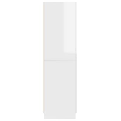 vidaXL Armario de boticario contrachapada blanco brillo 30x42,5x150 cm