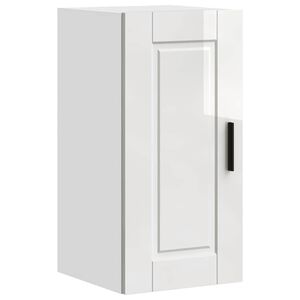vidaXL Armario pared cocina Porto madera ingenier&iacute;a blanca alto brillo