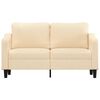vidaXL Sof&aacute; de 2 plazas de tela color crema 140 cm