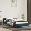 vidaXL Estructura de cama sin colch&oacute;n terciopelo azul oscuro 80x200 cm