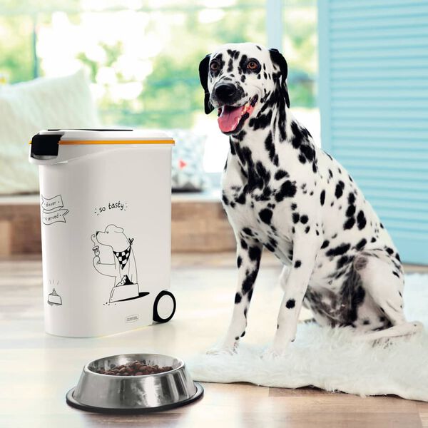 Curver Contenedor de comida de perros Dinner is Served con ruedas 54 L
