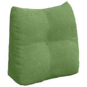vidaXL Cojín de Espalda Verde claro 45 x 24 x 50 cm Terciopelo