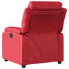 vidaXL Sill&oacute;n de masaje reclinable cuero sint&eacute;tico rojo