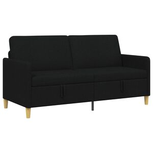 vidaXL Sof&aacute; con almacenamiento Negro 172 x 78 x 87 cm Poli&eacute;ster