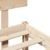 vidaXL Estructura de cama Natural 80 x 200 cm Madera de pino macizo