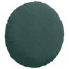 vidaXL Cojines para asiento 2 pcs Verde oscuro &Oslash; 40 x 13 cm Terciopelo