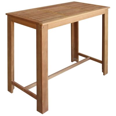 vidaXL Set mesa de bar y sillas 5 piezas de madera de acacia maciza