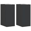 vidaXL L&aacute;mparas de pared de exterior 2 uds aluminio fundido negro