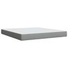 vidaXL Cama box spring con colch&oacute;n tela gris claro 180x200 cm
