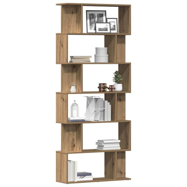 vidaXL Estantería madera de ingeniería roble artisan 80x24x192 cm