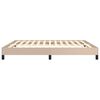 vidaXL Estructura cama sin colchón cuero sintético capuchino 180x200cm