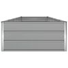 vidaXL Jardinera Gris Claro 195 x 100 x 45 cm Acero Galvanizado