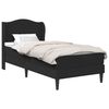 vidaXL Estructura de cama Negro 90 x 190 cm Cuero sint&eacute;tico