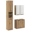 vidaXL Juego de Muebles de Ba&ntilde;o 3 uds. Roble artisan