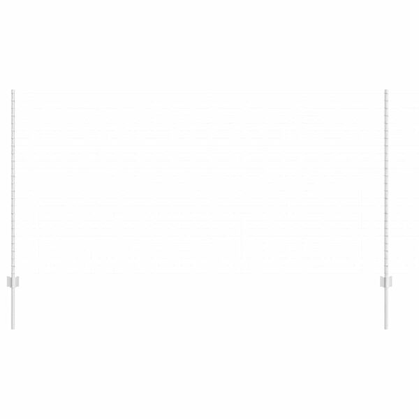vidaXL Postes de cerca Manual 88 pcs Plateado 180 cm Acero