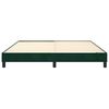 vidaXL Estructura Estructura de cama con somier terciopelo verde oscuro 160x200 cm