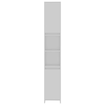 vidaXL Armario de baño madera contrachapada blanco 30x30x183,5 cm