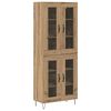 vidaXL Aparador alto Roble artisan 69,5 x 34 x 90 cm