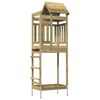 vidaXL Torre de Juego Marr&oacute;n Madera Maciza Impregnada