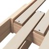 vidaXL Estructura de cama Marr&oacute;n 80 x 200 cm Madera de ingenier&iacute;a