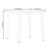 vidaXL Juego de comedor de jardín 3 piezas marrón y negro