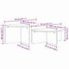 vidaXL Mesa de Caf&eacute; 2 pcs Madera maciza de pino