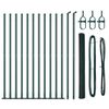 vidaXL Poste de Valla Verde 25 x 1,6 m (malla de 25 mm) Acero y PVC